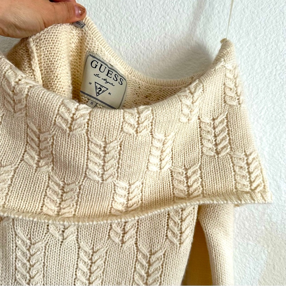 Guess Elegant Cream Sweater - Picture 6 of 12